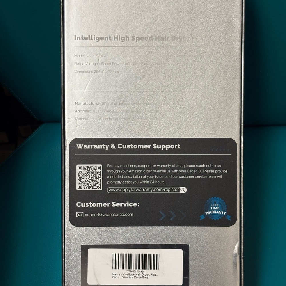 Intelligent High Speed Hair Dryer - Gray - Picture 2 of 3